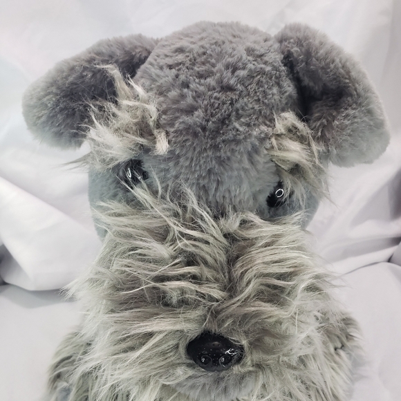 Walgreens Gray Schnauzer Dog Plush Stuffed Animal 14 Inch Sitting 2019 - Picture 2 of 8